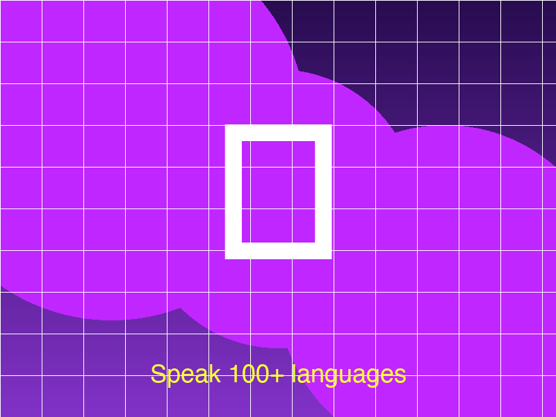 Speak 100+ languages
